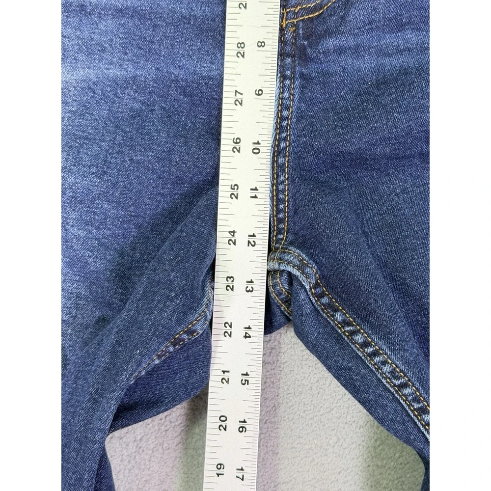 Old Navy Jeans Mens 42x32 Blue Bootcut Dark Wash Regular Fit Built In‎ Flex